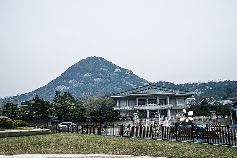 亚洲东亚朝鲜半岛韩国首尔青瓦台总统府图片素材