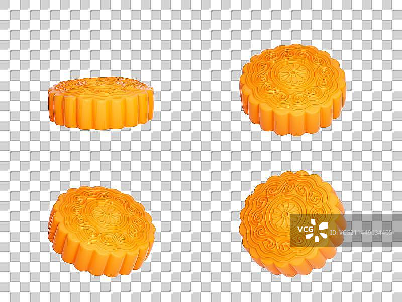 3D渲染中秋节月饼图片素材
