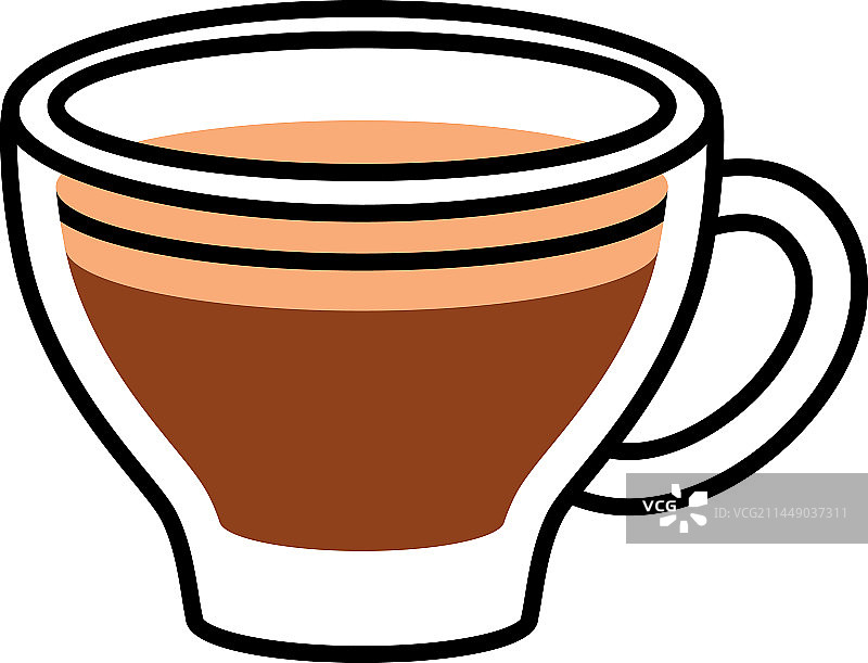 倒入杯中的芳香咖啡饮品图片素材