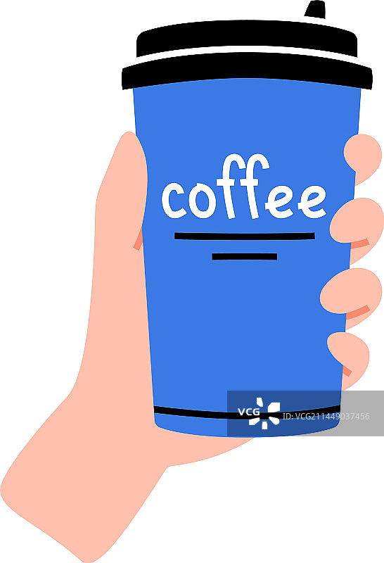 手持一杯带香味的热咖啡图片素材
