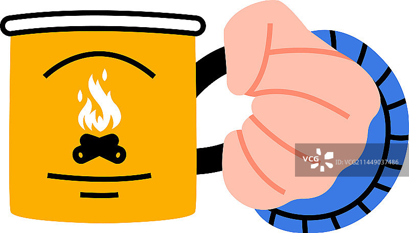 手持一杯香气扑鼻的咖啡图片素材