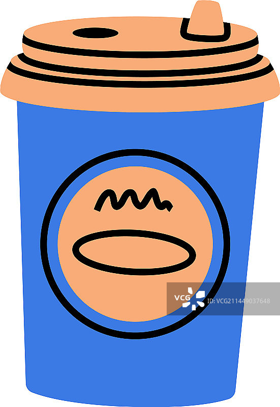 倒入纸杯的芳香咖啡饮品图片素材