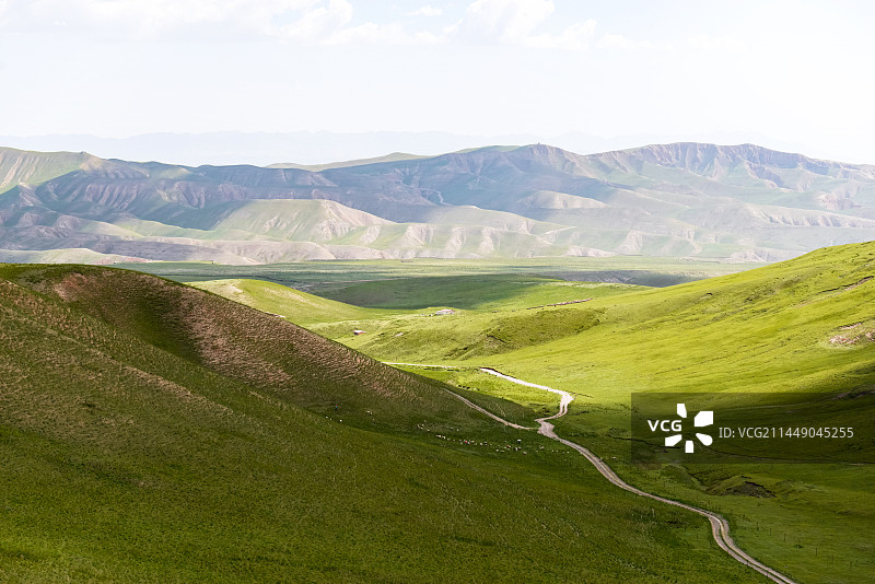 肃南裕固族自治县草原风光图片素材