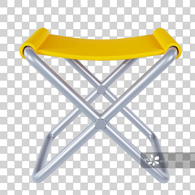 3D立体免抠户外露营椅子元素图片素材