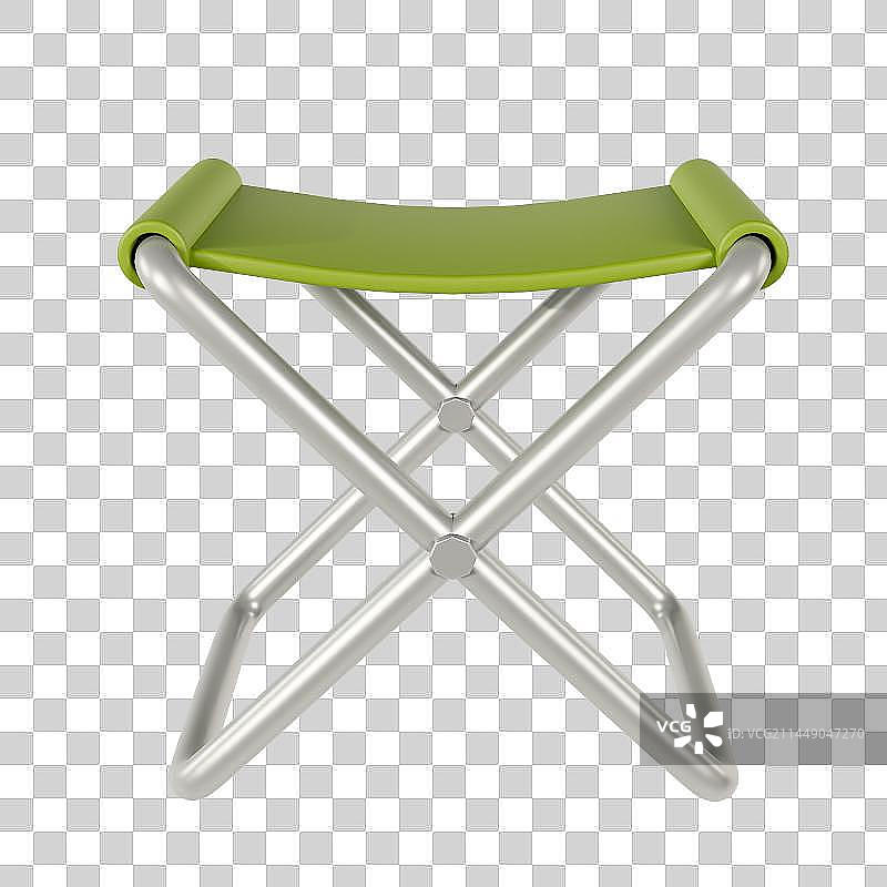 3D立体免抠户外露营椅子元素图片素材