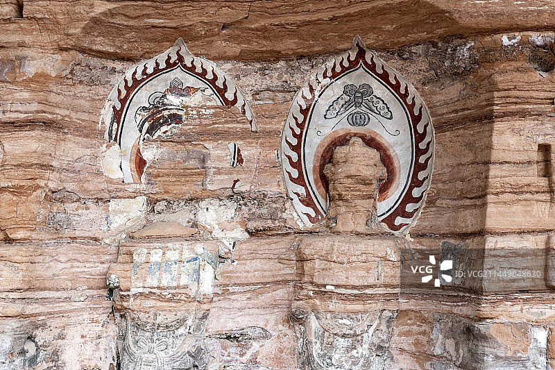 湖北恩施州来凤县仙佛寺唐代摩岩石窟图片素材