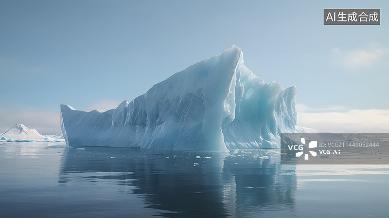 【AI数字艺术】冰山图片素材