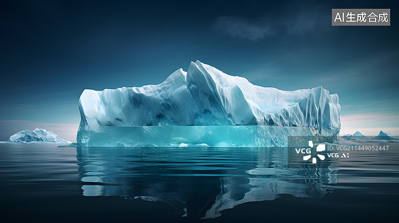 【AI数字艺术】冰山图片素材