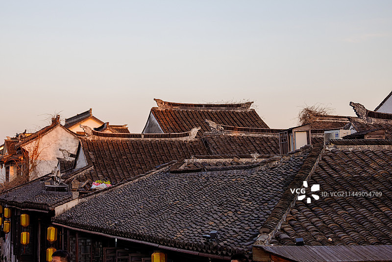 苏州周庄水乡古镇图片素材