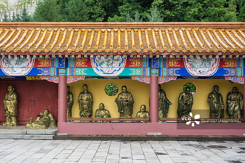 正觉寺罗汉长廊图片素材
