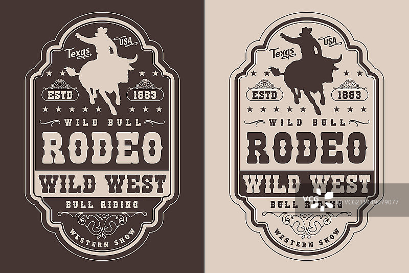 公牛竞技复古海报（单色）图片素材