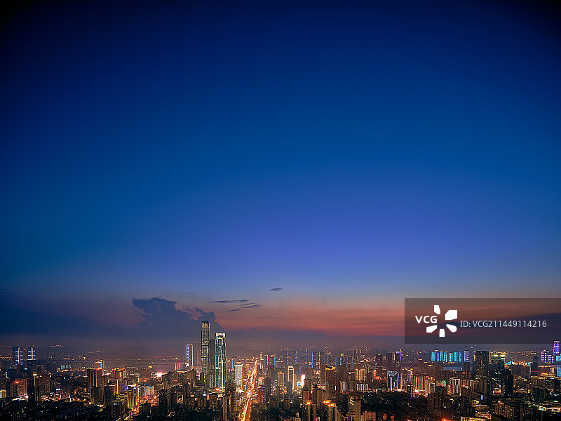 长沙夜晚的高楼图片素材