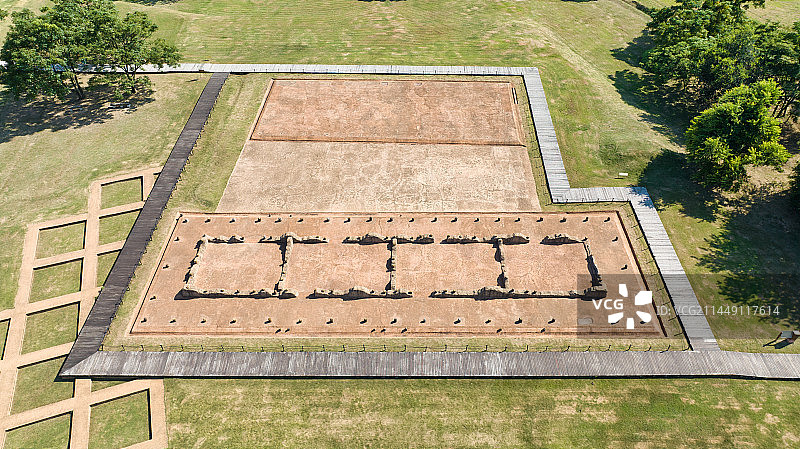 湖北武汉盘龙城宫殿遗址图片素材