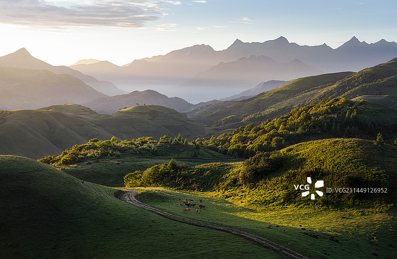 四川凉山州甘洛县九环地风光图片素材