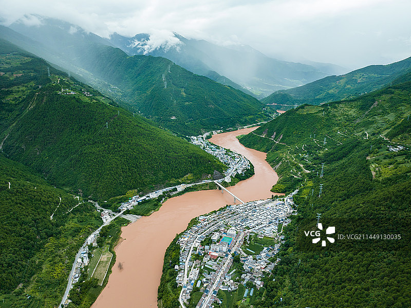 云南澜沧江图片素材