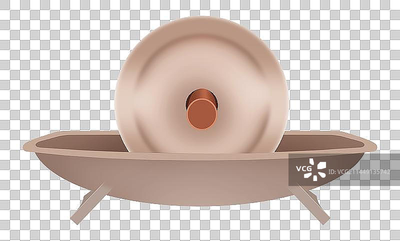 一个卡通中药碾子元素图片素材