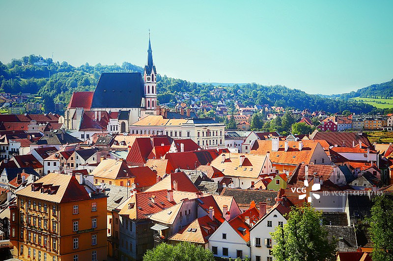 南波西米亚的斑斓小镇图片素材