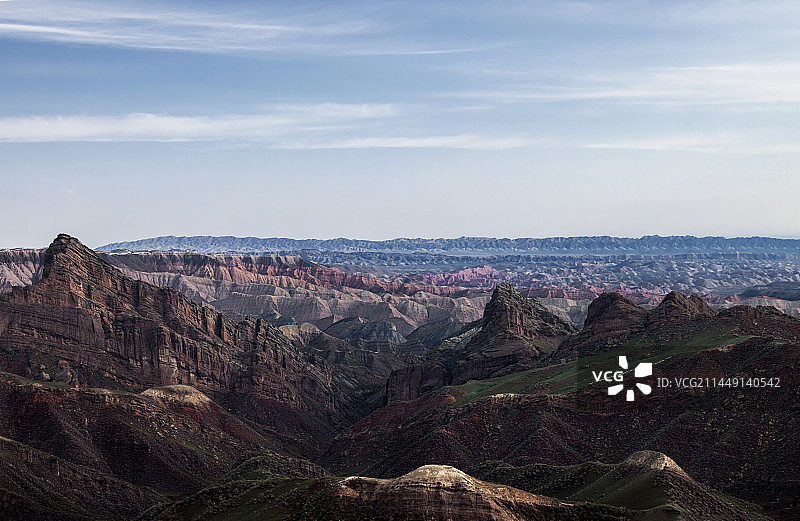 新疆昌吉S101国防公路百里丹霞图片素材