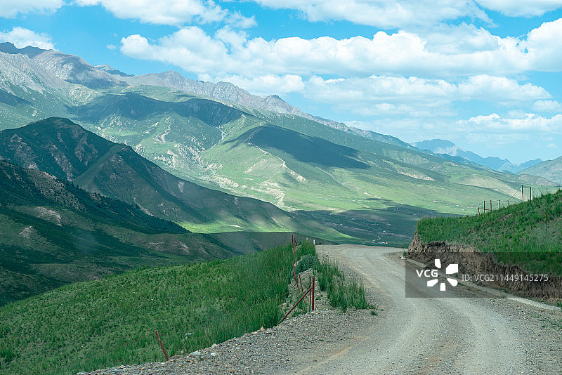 肃南县康乐草原风光图片素材