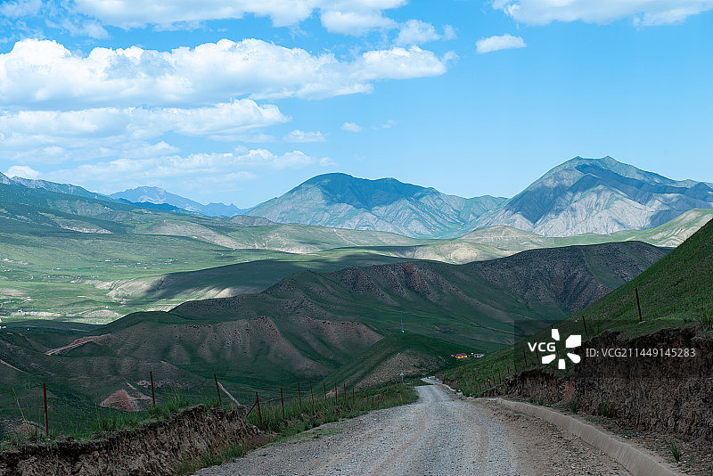 肃南县康乐草原风光图片素材