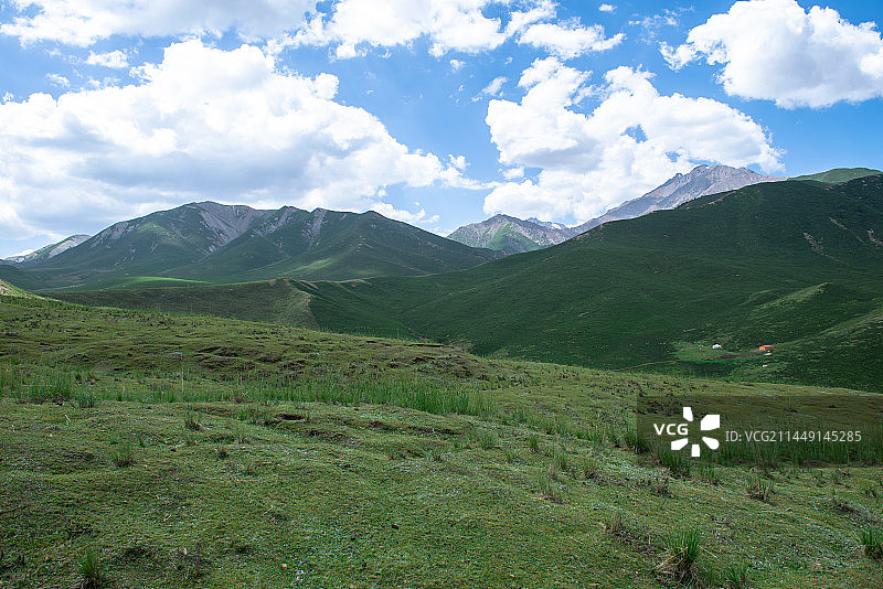 肃南县康乐草原风光图片素材