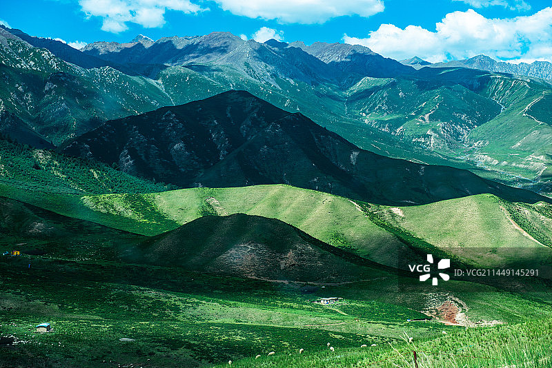 肃南县康乐草原风光图片素材