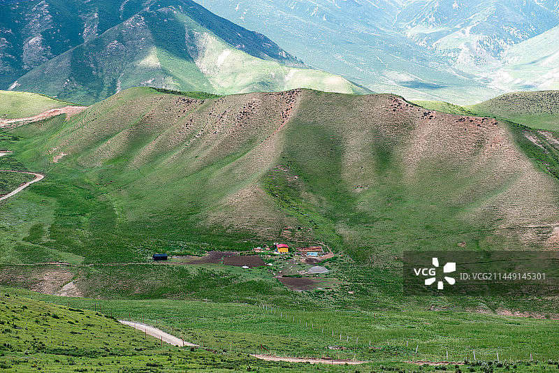 肃南县康乐草原风光图片素材