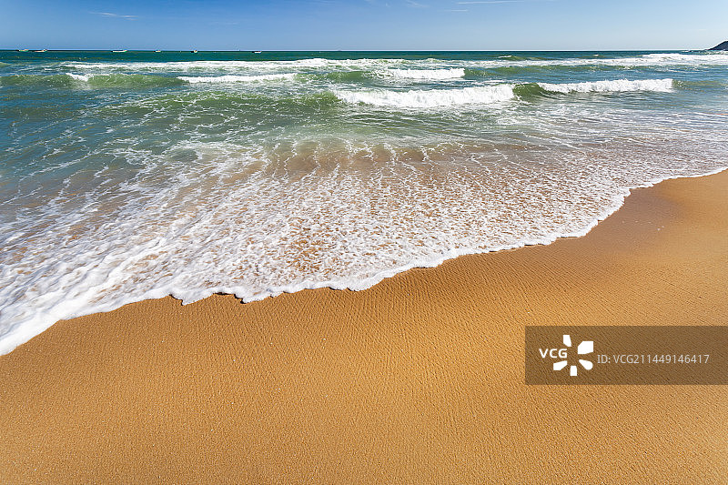 夏天海边沙滩景观图片素材