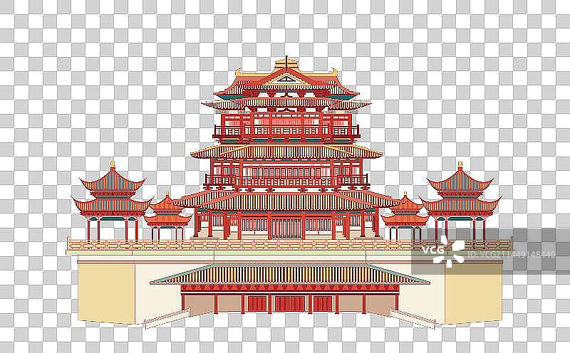 国风地标系列—徐州彭祖楼图片素材