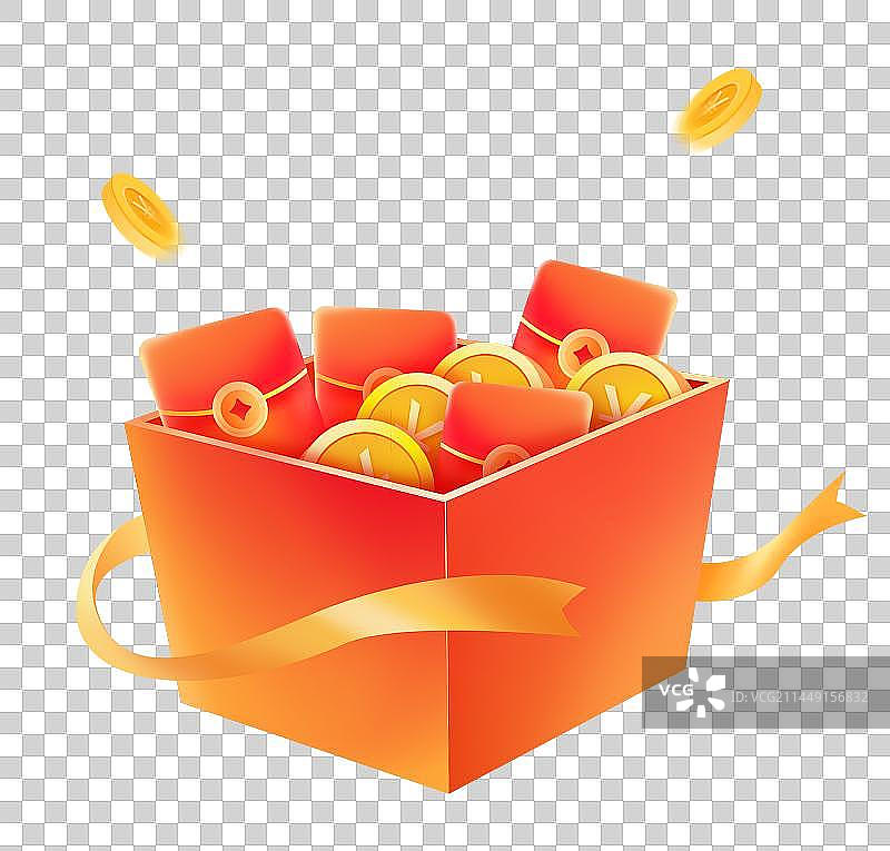 互联网金融商业促销活动礼盒优惠券金币元素图片素材