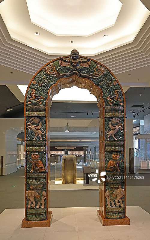 南京大报恩寺琉璃塔拱门图片素材