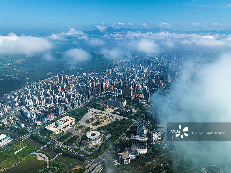 中国福建龙岩城市风光图片素材