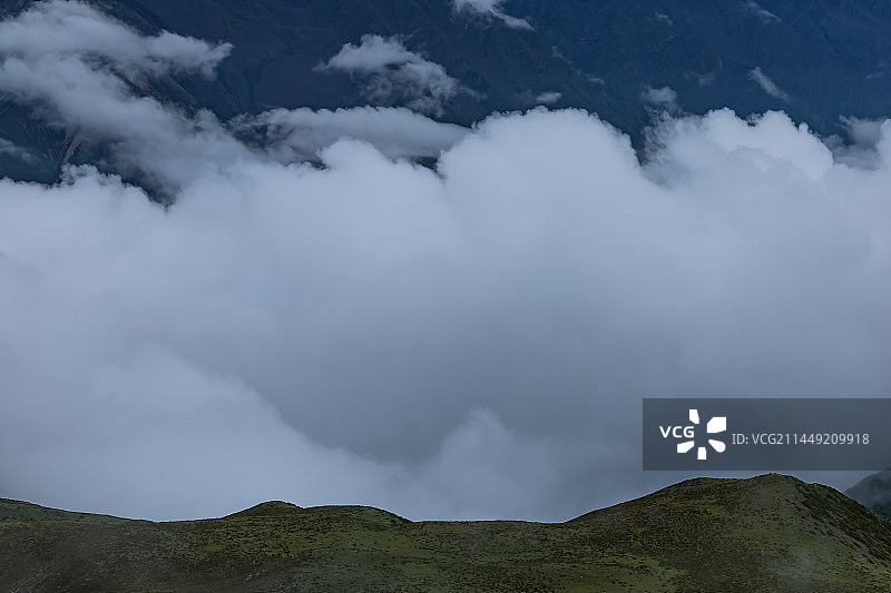 四川甘孜康定贡嘎山镇子梅垭口贡嘎群峰图片素材