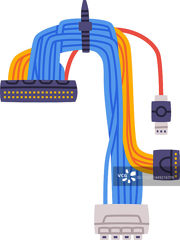带导线的带状电缆作为个人图片素材