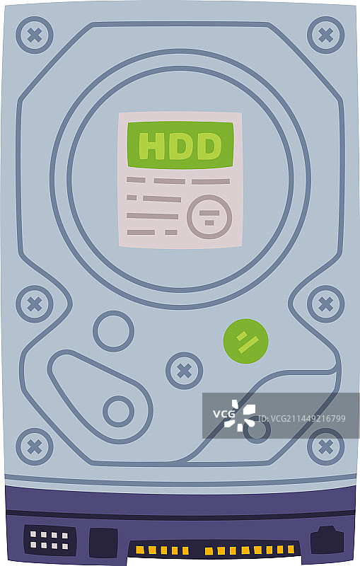 作为个人电脑配件的硬盘驱动器图片素材