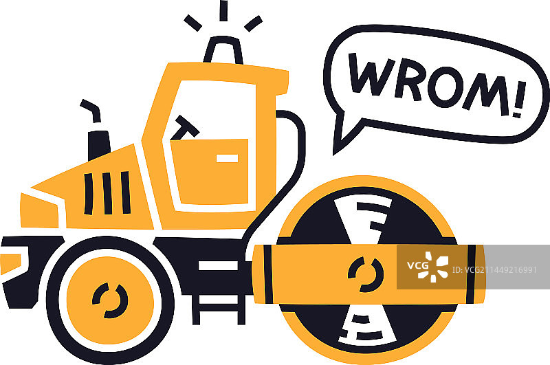 作为建筑设备和重型机械的压路机图片素材