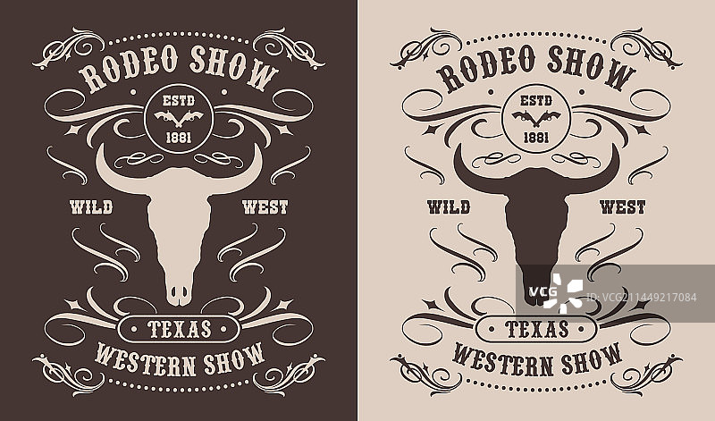 牛仔竞技单色复古海报图片素材