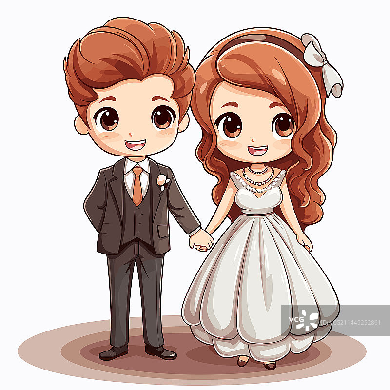 手绘漫画婚礼涂鸦风格图片素材