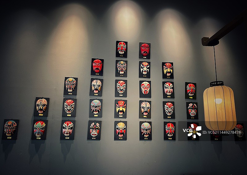 四川变脸（谱）图片素材