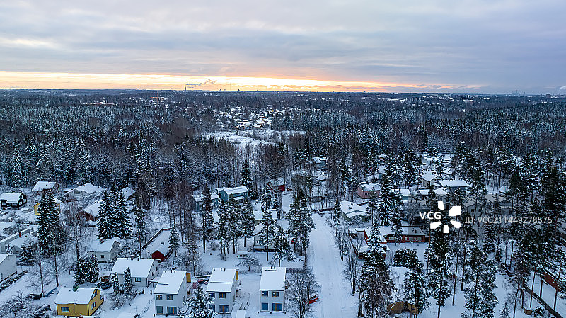 芬兰首都赫尔辛基冬图片素材
