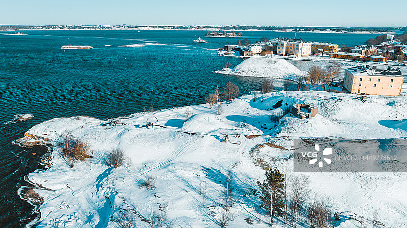 芬兰首都赫尔辛基冬图片素材