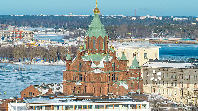 芬兰首都赫尔辛基冬图片素材