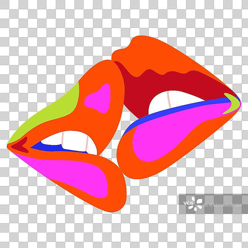 亲吻的嘴唇图片素材