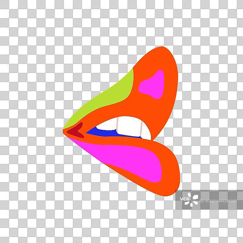 抽象嘴唇图片素材