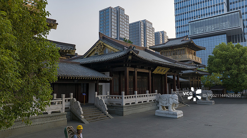 浙江省湖州拱墅区香积寺图片素材
