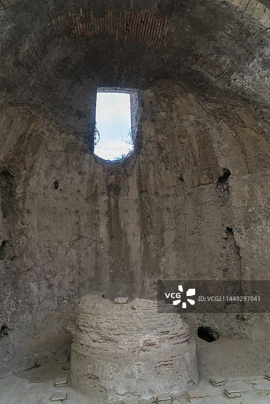 意大利庞贝古城华丽浴场图片素材