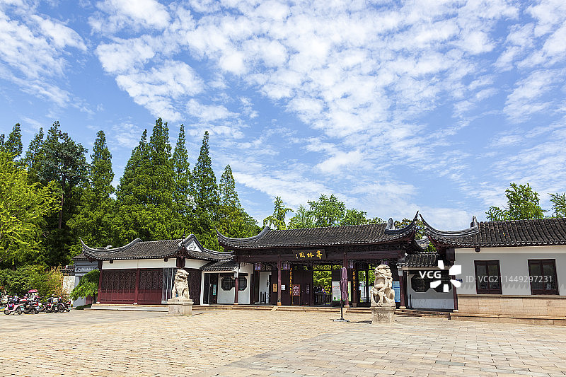 昆山亭林园外景图片素材