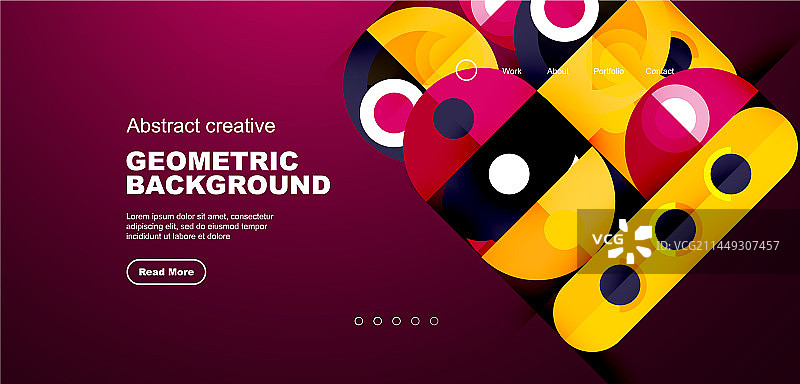 抽象技术登陆页面的背景与图片素材