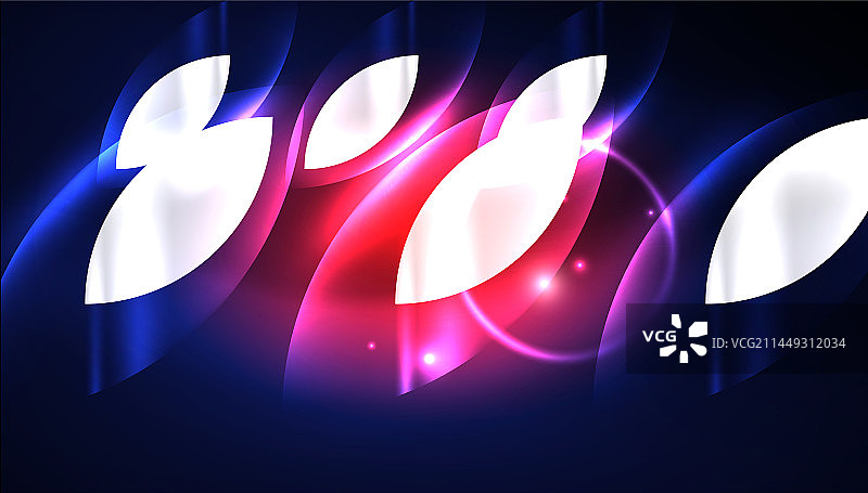 抽象背景霓虹灯发光几何图片素材