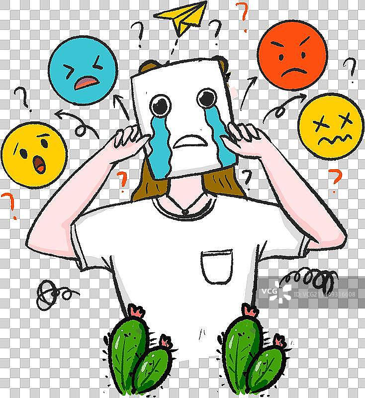 停止精神内耗-停止陷入消极情绪图片素材